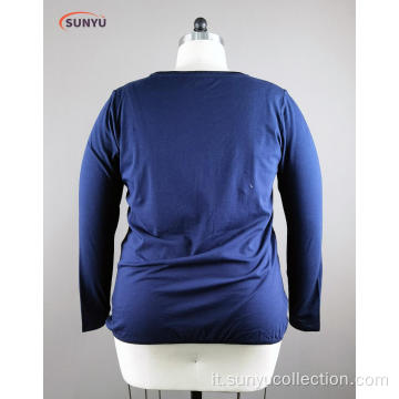 T-shirt manica lunga in jersey di cotone di Ladei